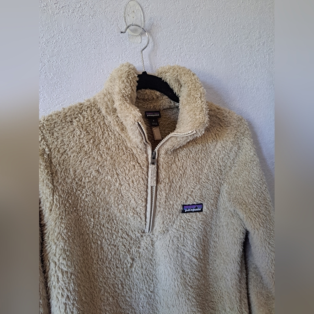 Patagonia Los Gatos 1/4 Zip- Fleece Tan Pullover Sweater - Picture 3 of 5